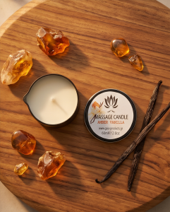 Κερί Μασάζ Amber Vanilla 60ml - Κεχριμπάρι και Βανίλια